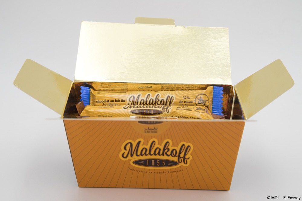 Barre chocolat au lait Malakoff 1855 - Malakoff & Cie